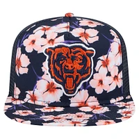 Men's New Era Navy Chicago Bears Adventure Pattern Golfer Snapback Hat
