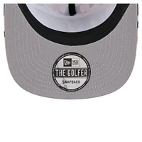 Men's New Era Navy Chicago Bears Adventure Pattern Golfer Snapback Hat