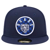 Men's New Era Navy Chicago Bears Checkered 59FIFTY Fitted Hat