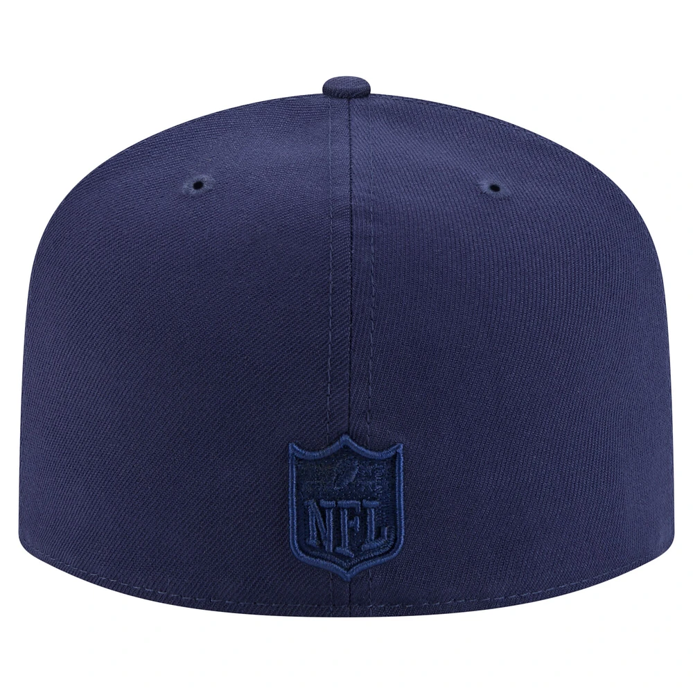Men's New Era Navy Chicago Bears Color Pack A-Frame 59FIFTY Fitted Hat