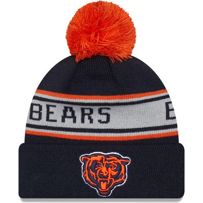 Men's New Era Navy Chicago Bears Repeat - Cuffed Knit Hat with Pom