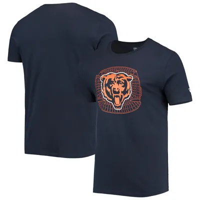 Chicago Bears New Era Stadium T-Shirt - Navy