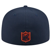 Casquette ajustée 59FIFTY bleu marine Chicago Bears State Stitch pour homme de New Era