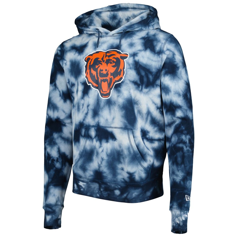 New Era Men's Navy Chicago Bears Tie-Dye Long Sleeve T-Shirt