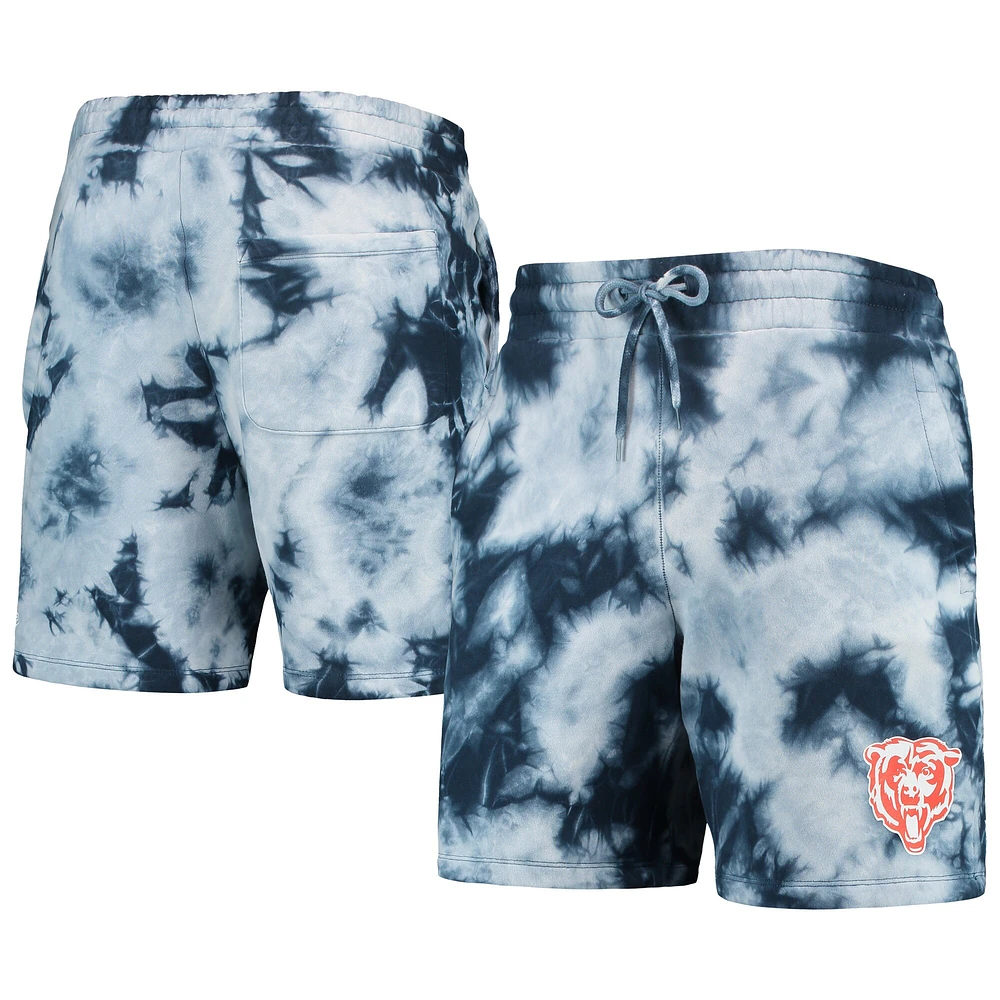 Short homme bleu marine Chicago Bears Tie-Dye New Era