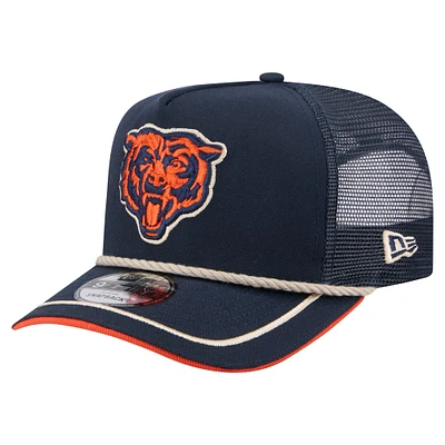 Casquette snapback New Era 9FIFTY bleu marine pour homme, motif Chicago Bears, style vintage Team Rope