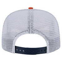 Men's New Era Orange/Navy Chicago Bears Throwback Dye Golfer Snapback Hat