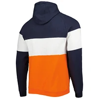 Chandail à capuchon actuel blocs de couleur orange Chicago Bears New Era pour homme