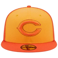 Casquette ajustée 59FIFTY Tri-Tone Chicago Bears orange New Era pour homme