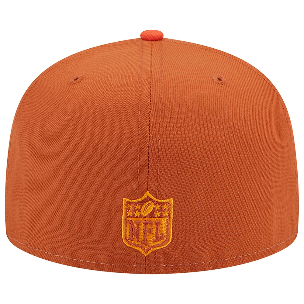 Casquette ajustée 59FIFTY Tri-Tone Chicago Bears orange New Era pour homme