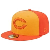 Casquette ajustée 59FIFTY Tri-Tone Chicago Bears orange New Era pour homme