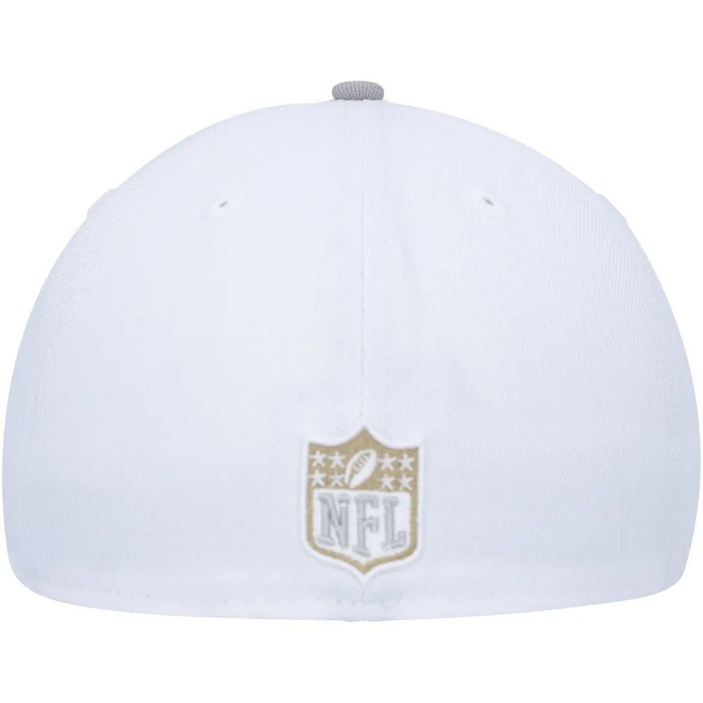 New Era Men's New Era White/Gray Chicago Bears 100th Anniversary Gold  Undervisor 59FIFTY Fitted Hat