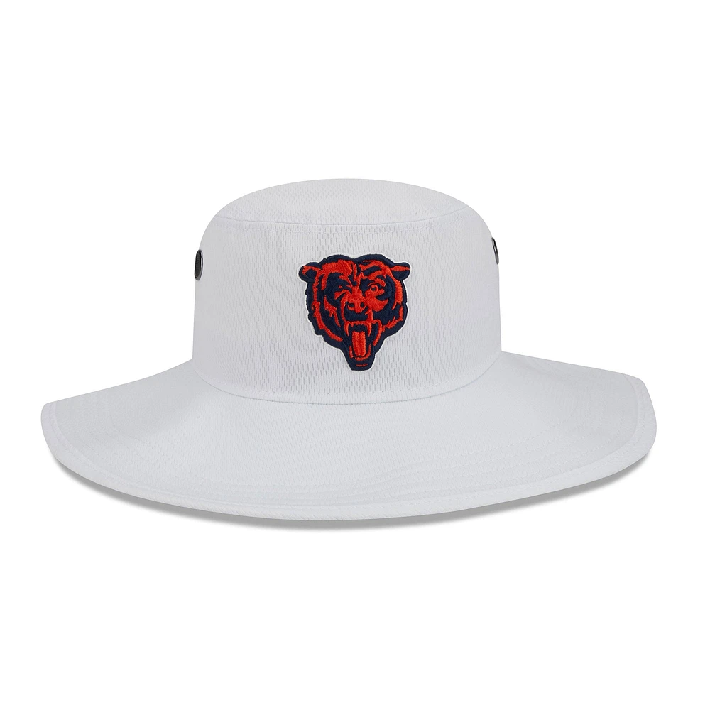 Casquette bob Panama Chicago Bears 2023 NFL Training Camp New Era pour homme, blanche