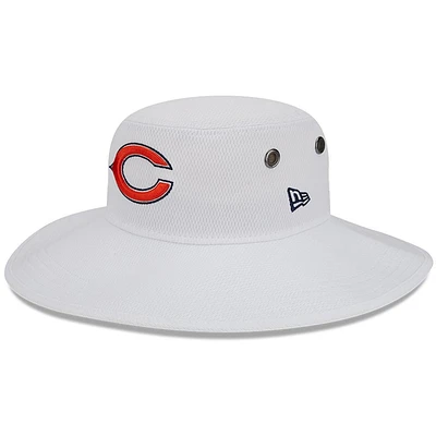 Chapeau bob panama New Era Chicago Bears 2023 NFL Training Camp Primary Logo pour homme, blanc