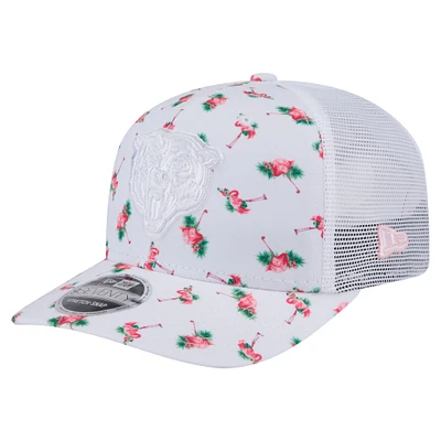 Casquette extensible à boutons-pression 9SEVENTY Adventure Flamingo Pattern Chicago Bears New Era pour homme