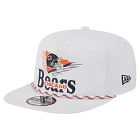 Men's New Era White Chicago Bears Collide Golfer Snapback Hat