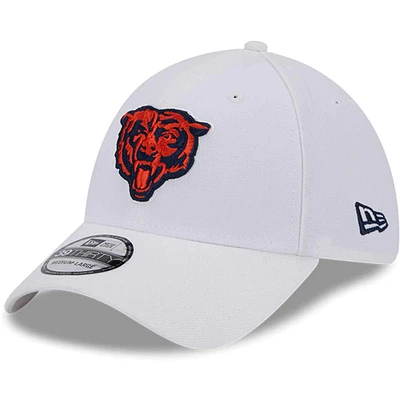 Men's New Era White Chicago Bears Main 39THIRTY Flex Hat