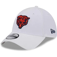 Men's New Era White Chicago Bears Main 39THIRTY Flex Hat