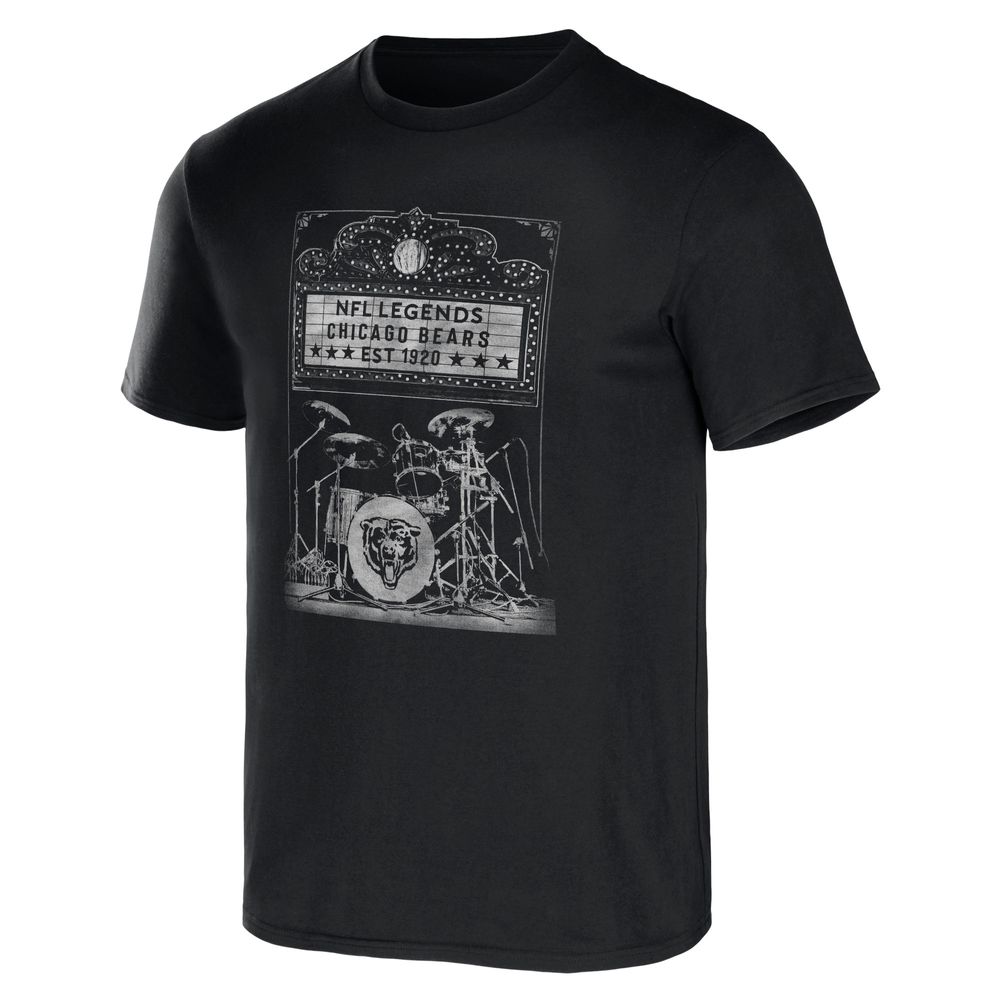 Men's NFL x Darius Rucker Collection by Fanatics Black Chicago Bears Band T-Shirt