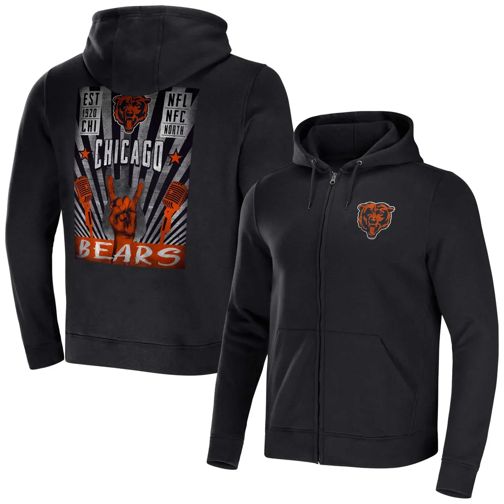 Men's Fanatics Branded Black Chicago Bears Camo Program Pullover