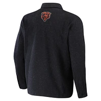 Men's NFL x Darius Rucker Collection by Fanatics Charcoal Chicago Bears Shacket Full-Snap Jacket