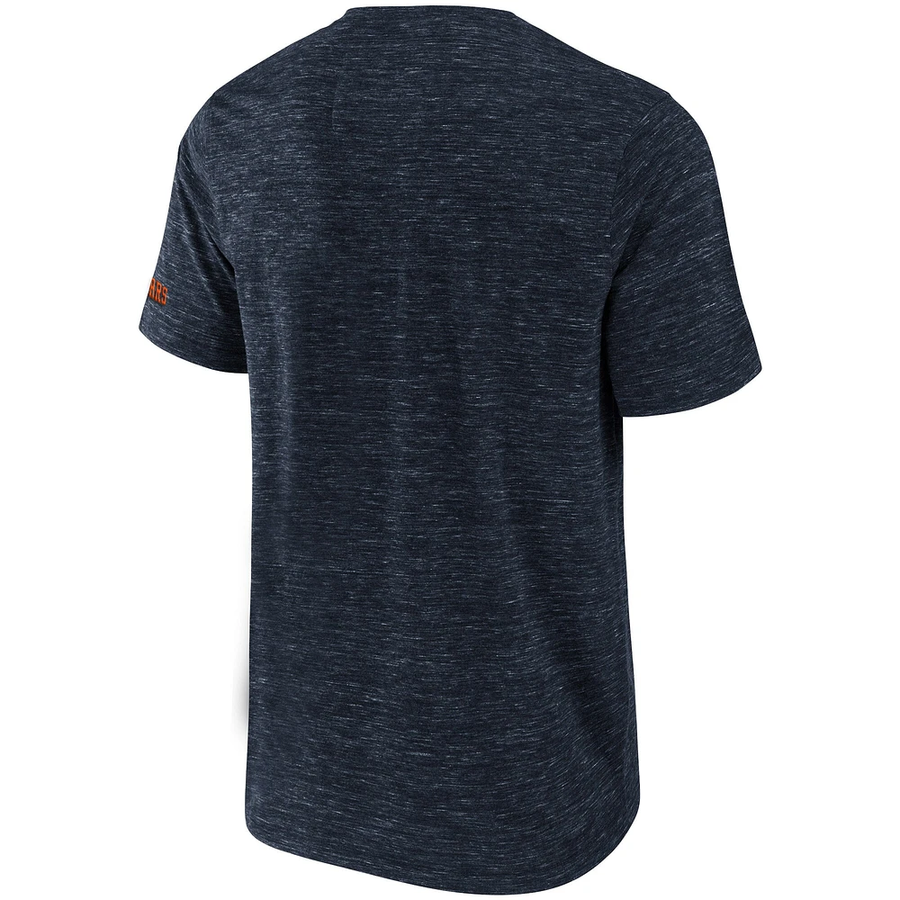 T-shirt NFL x Darius Rucker Collection par Fanatics pour hommes, bleu marine, Chicago Bears Slub Henley