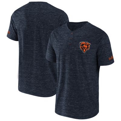 Men's NFL x Darius Rucker Collection by Fanatics Navy Chicago Bears Slub Henley T-Shirt