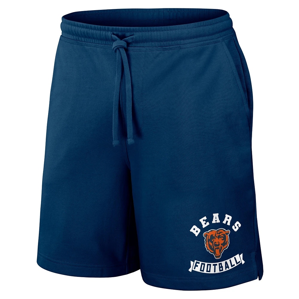 Short délavé bleu marine Chicago Bears de la collection NFL x Darius Rucker pour homme par Fanatics