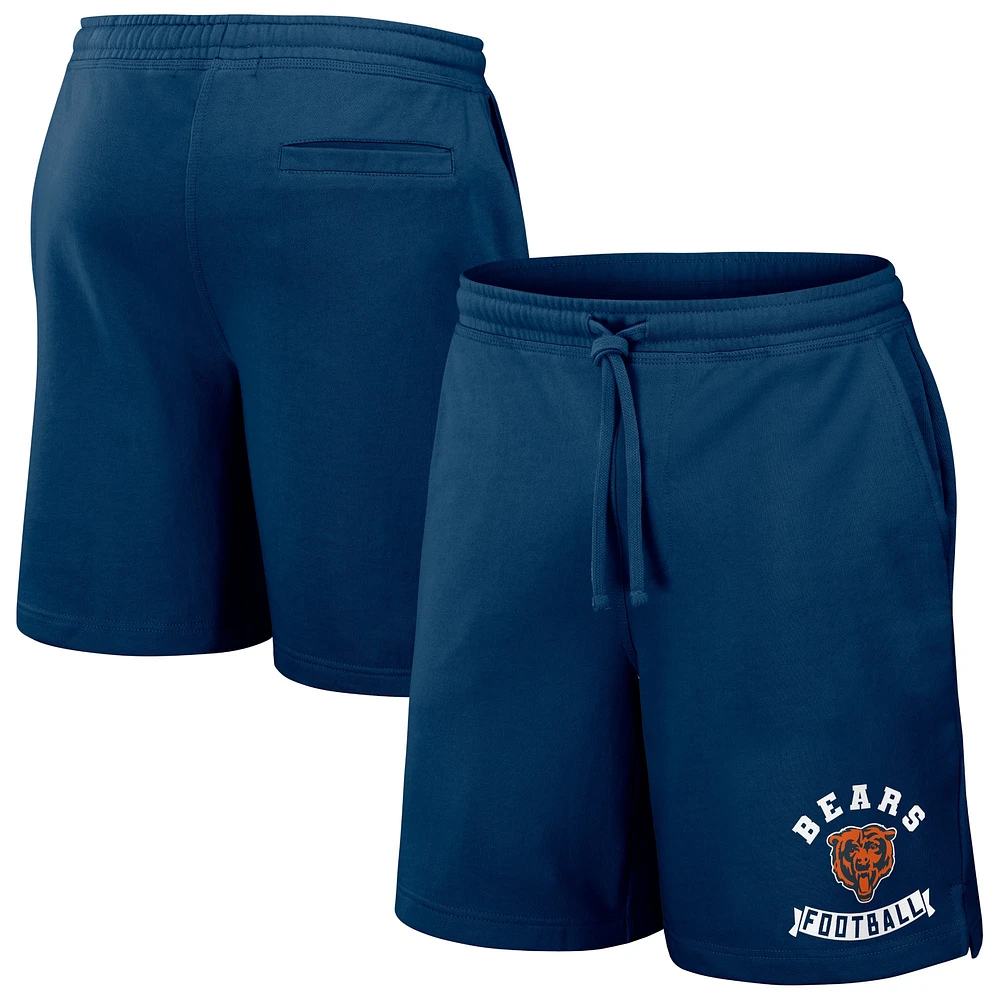 Men's NFL x Darius Rucker Collection by Fanatics Navy Chicago Bears Washed Shorts