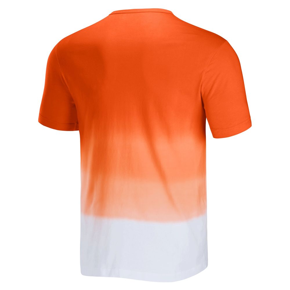 Men's NFL x Darius Rucker Collection by Fanatics Orange/White Chicago Bears Dip Dye Pocket T-Shirt