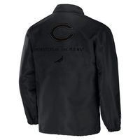 Dunbrooke Men's Navy Chicago Bears Coaches Classic Raglan Full-Snap Windbreaker  Jacket