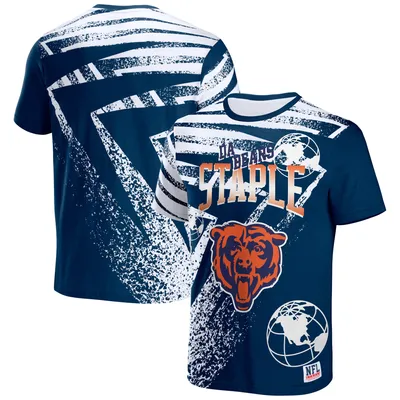 Chicago Bears NFL x Staple All Over Print T-Shirt - Navy