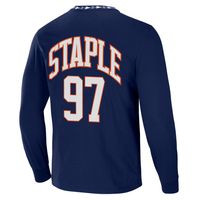 Men's NFL x Staple Navy Chicago Bears Core Team Long Sleeve T-Shirt