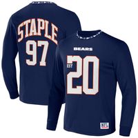 Men's NFL x Staple Navy Chicago Bears Core Team Long Sleeve T-Shirt