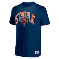 Men's NFL x Staple Navy Chicago Bears Logo Lockup T-Shirt