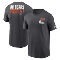 T-shirt essentiel Chicago Bears Blitz Nike anthracite pour homme