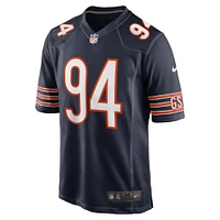 Maillot de match Nike Austin Booker bleu marine des Chicago Bears pour homme