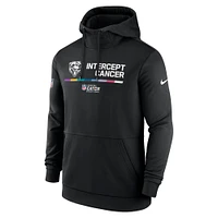 Men's Nike Black Chicago Bears 2022 NFL Crucial Catch - Therma Performance Pullover Hoodie