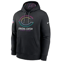 Sweat à capuche Nike noir Chicago Bears NFL Crucial Catch Big & Tall Club 2024 pour homme