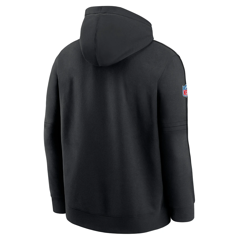 Sweat à capuche Nike noir Chicago Bears NFL Crucial Catch Big & Tall Club 2024 pour homme