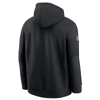 Men's Nike Black Chicago Bears 2024 NFL Crucial Catch Big & Tall Club Pullover Hoodie