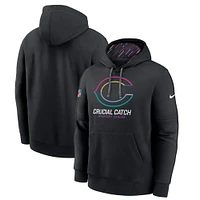 Sweat à capuche Nike noir Chicago Bears NFL Crucial Catch Big & Tall Club 2024 pour homme