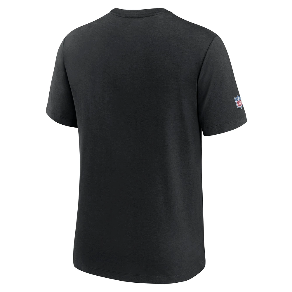 T-shirt Nike noir Chicago Bears NFL Crucial Catch 2024 pour homme, grande taille