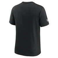 T-shirt Nike noir Chicago Bears NFL Crucial Catch 2024 pour homme, grande taille