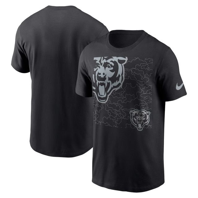 T-shirt à logo RFLCTV des Chicago Bears de Nike pour homme - Noir