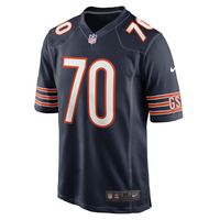 Men's Nike Braxton Jones Navy Chicago Bears Game Player Jersey