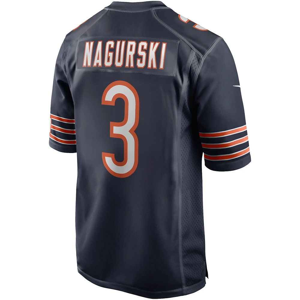 Maillot de joueur retraité Nike Bronko Nagurski pour hommes, bleu marine, Chicago Bears Game