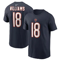 Men's Nike Caleb Williams Navy Chicago Bears  Name & Number T-Shirt