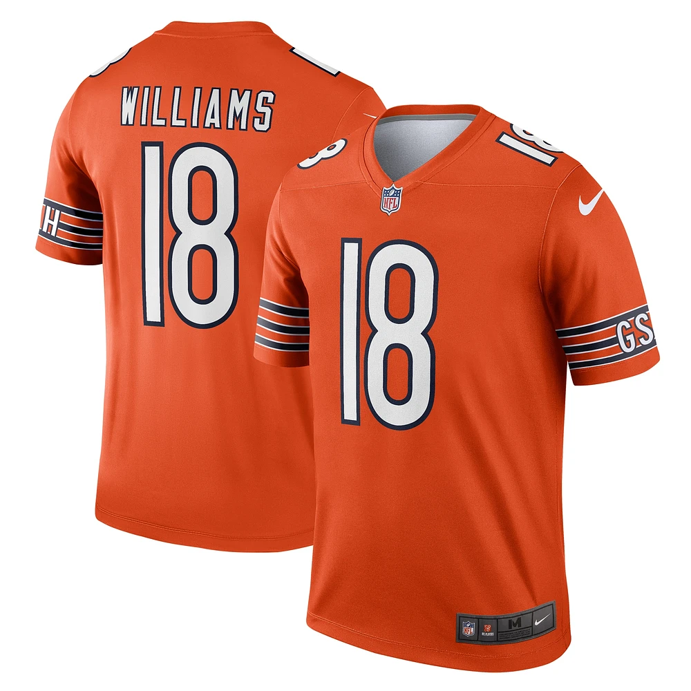 Men's Nike Caleb Williams Orange Chicago Bears Alternate Legend Jersey