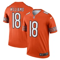 Men's Nike Caleb Williams Orange Chicago Bears Alternate Legend Player Performance Top